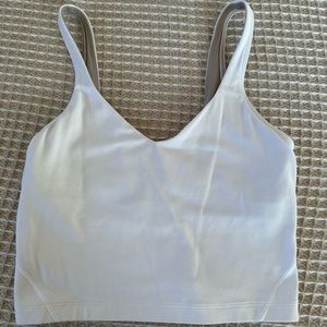 White Lululemon Align Crop Top